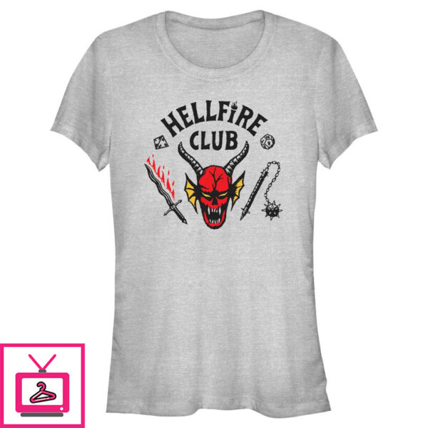 Junior’s Stranger Things Welcome to the Hellfire Club T-Shirt