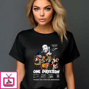 Liam Payne One Direction Thank You For The Memories Signature 2024 T-Shirt