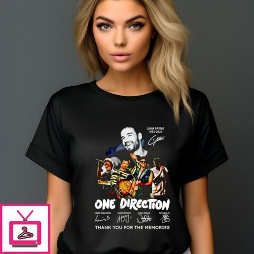 Liam Payne One Direction Thank You For The Memories Signature 2024 T Shirt 1 1