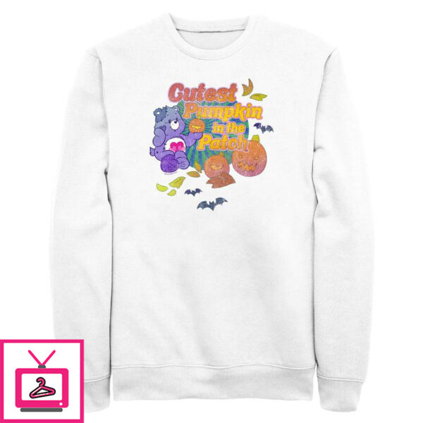 Men’s Care Bears Harmony Bear Cutest Pumpkin in the Patch Sweatshirt