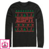 Men’s ESPN Baseball Christmas Sweater Long Sleeve T-Shirt