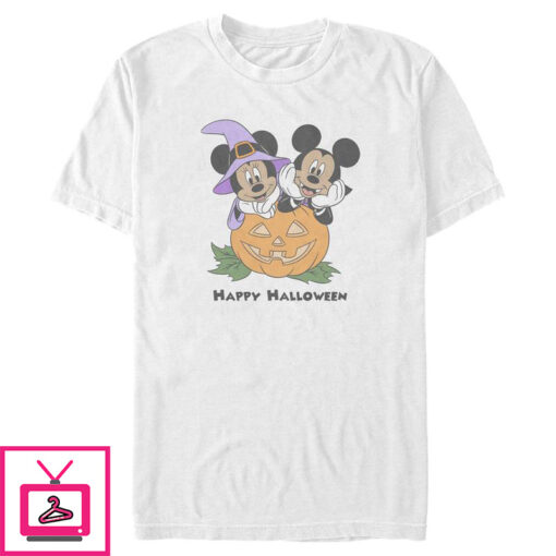 Mens Mickey Friends Mousey Halloween T Shirt 1