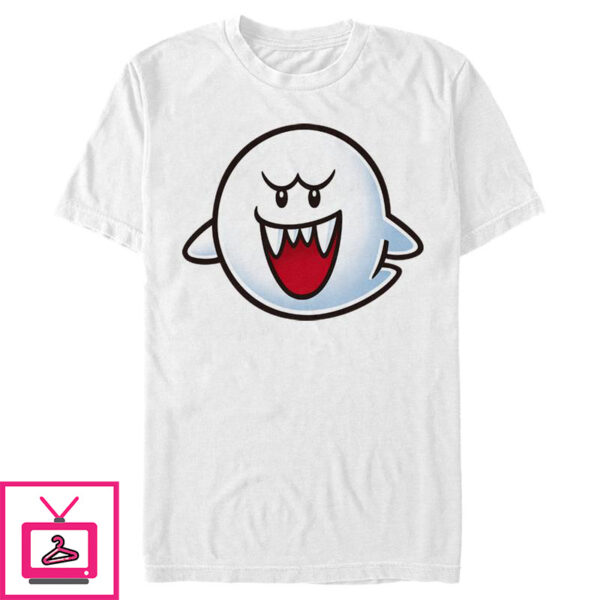 Men’s Nintendo Mario Boo Ghost Smile T-Shirt