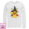 Men’s Pokemon Halloween Pikachu Magic Wand Long Sleeve T-Shirt