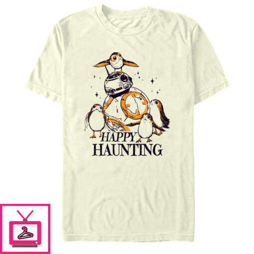 Mens Star Wars Halloween Happy Haunting T Shirt 1