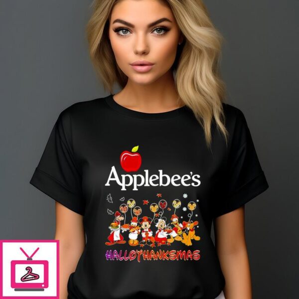 Mickey Mouse Applebee’s HalloThanksMas 2024 T-Shirt