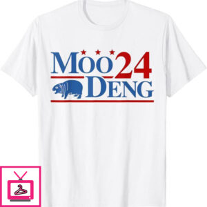 Moo Deng T-Shirt 2024 Cute Baby Hippo