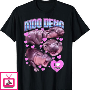 Moo Deng T-Shirt Hippo The Famous Baby Pigmy Moodeng