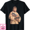 Moo Deng T-Shirt Jesus Loves Bouncy Pig Cute Baby Hippo Meme