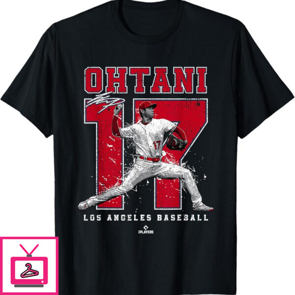 Ohtani T-Shirt Number And Portrait Shohei Ohtani Los Angeles