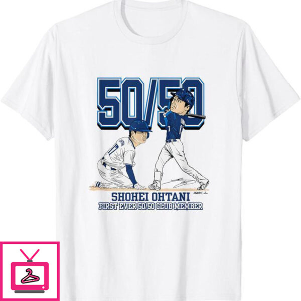 Ohtani T-Shirt Shohei Ohtani Los Angeles 50-50 Club Mlb