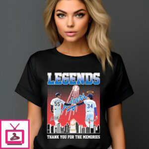 Orel Hershiser Fernando Valenzuela Legends Thank You For The Memories Signature 2024 T-Shirt