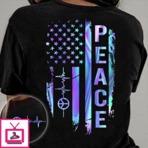 Peace Symbol, 4th Of July, Independence Day, American Flag