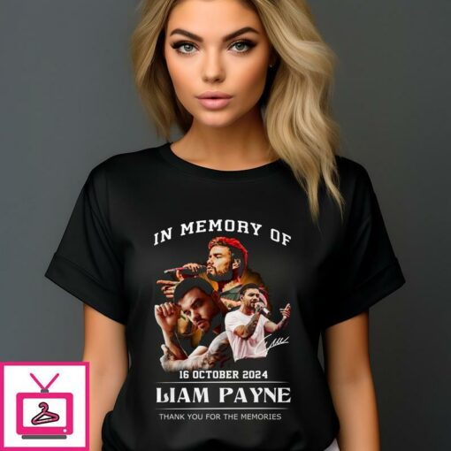 Rest In Peace Liam Payne In Memory Of Us Thank You For The Memories Signature 2024 T Shirt 1 1