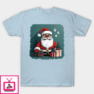 Santa Claus with gifts Christmas T-Shirt