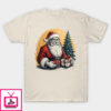 Sketch of Santa Claus Christmas T-Shirt