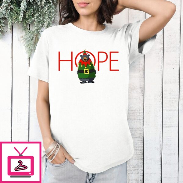 Bear Elf Hope Christmas 2024 T-Shirt