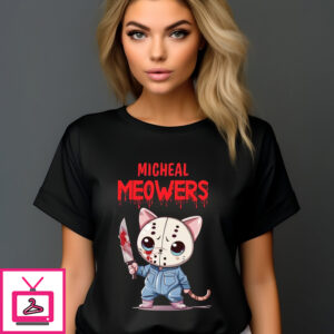 Cat Michael Myers Micheal Meowers Halloween 2024 Shirt