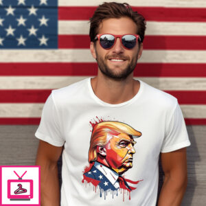 Donald Trump Portrait President 47Th Of America 2024 T-Shirt