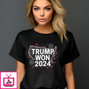 Donald Trump Won 2024 President 47Th Fireworks T-Shirt