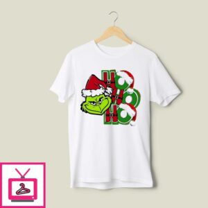 Grinch Face Ho Ho Ho 2024 Christmas SHirt