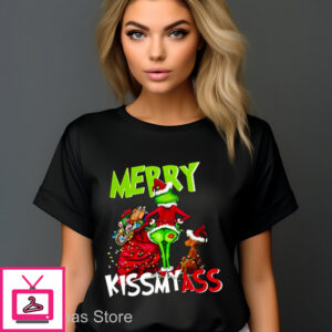 Grinch Merry Kissmyass Christmas 2024 Shirt