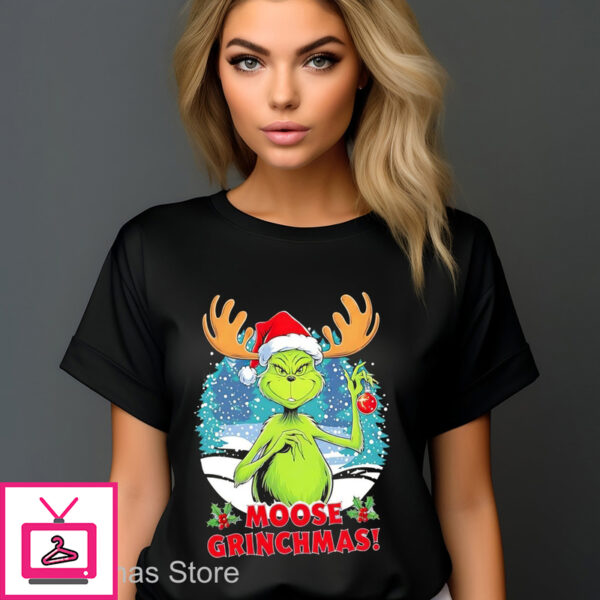 Grinch Moose Grinchmas Christmas 2024 Shirt