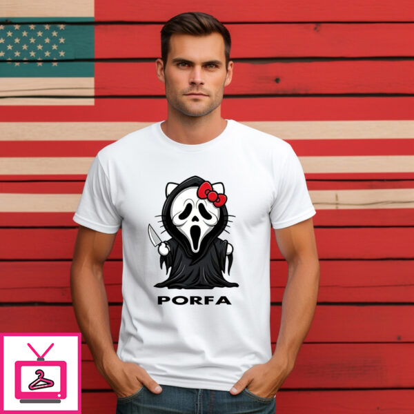 Hello Kitty Ghost Face Porfa Halloween 2024 Shirt