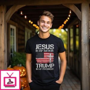 Jesus Is My Savior Trump Is My President Trump Vintage 2024 T-Shirt