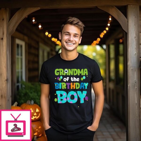 Monsters Grandma Of The Birthday Boy 2024 T-Shirt