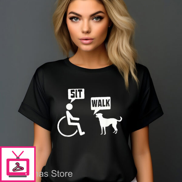 People Sit Dog Walk Shirt