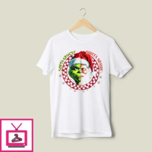 Santa Grinch Sorta Grinchy Sorta Merry Christmas 2024 T-Shirt