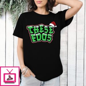 Santa Hat These Foos Christmas T-Shirt