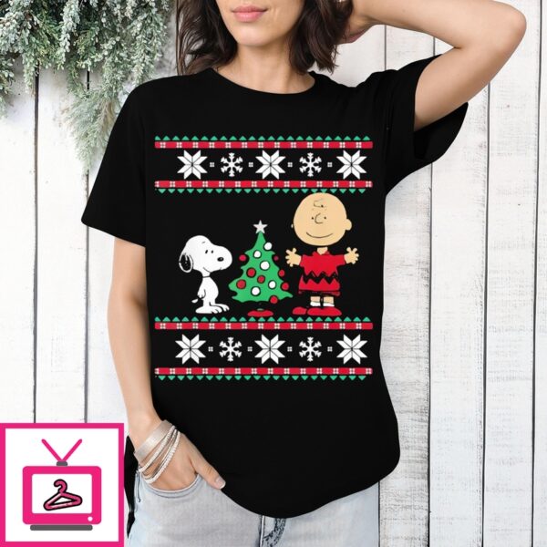 Snoopy And Charlie Brown Ugly Christmas 2024 T-Shirt