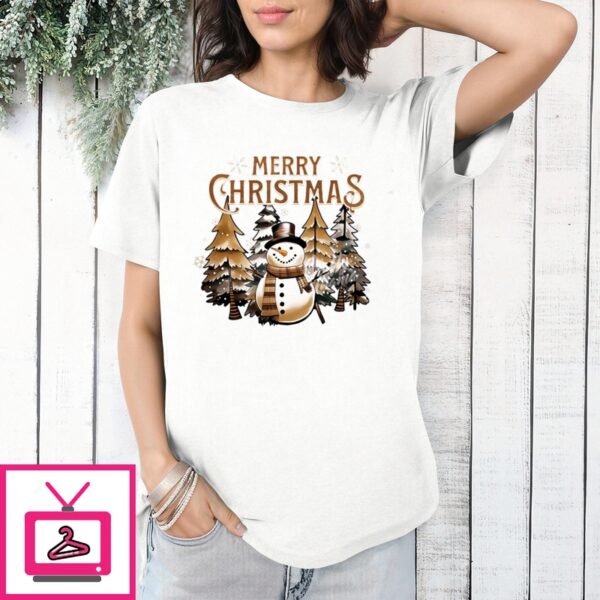 Snowman Merry Christmas 2024 T-Shirt