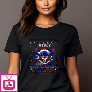 Stitch Santa Merry Stitchmas Christmas 2024 Shirt