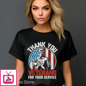 Thank You Veterans For Your Service Vintage 2024 Shirt