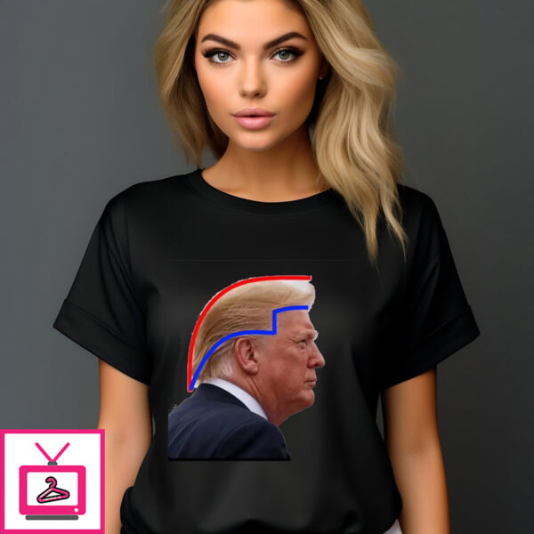 Trump Hair Fight Fight Fight Too Big To Rig 2024 T-Shirt