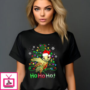 Turtle Ho Ho Ho Pine Tree Christmas 2024 Shirt