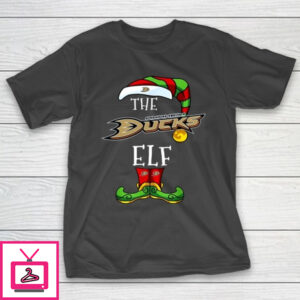 Anaheim Ducks Christmas ELF Funny NHL T-Shirt