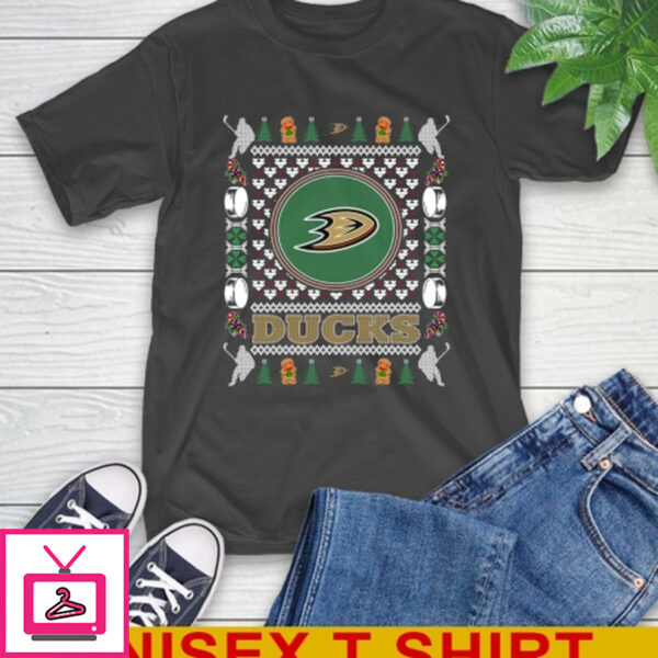 Anaheim Ducks Merry Christmas NHL Hockey Loyal Fan T-Shirt