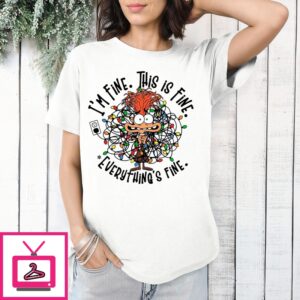 Anxiety Inside Out 2 It’S Fine This Is Fine Everything’S Fine T-Shirt