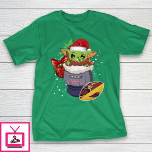 Arizona Cardinals Christmas Baby Yoda Star Wars Funny Happy NFL T-Shirt