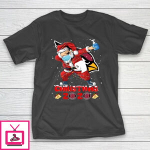 Arizona Cardinals Funny Santa Claus Dabbing Christmas 2020 NFL T-Shirt