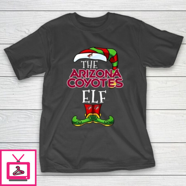 Arizona Coyotes Christmas ELF Funny NHL T-Shirt