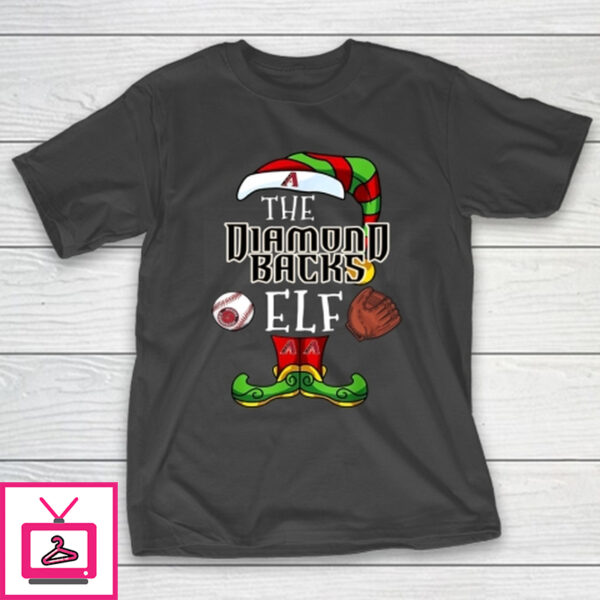 Arizona Diamondbacks Christmas ELF Funny MLB T-Shirt