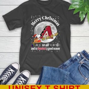 Arizona Diamondbacks Merry Christmas To All And To Diamondbacks A Good Season MLB Baseball Sports T-Shirt