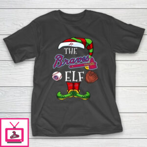 Atlanta Braves Christmas ELF Funny MLB T-Shirt