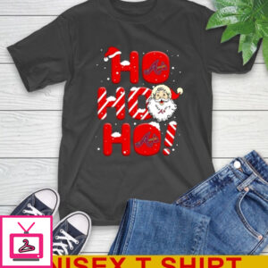 Atlanta Braves MLB Baseball Ho Ho Ho Santa Claus Merry Christmas Shirt T-Shirt