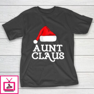 Aunt Claus Christmas Family Group Matching Pajama T-Shirt